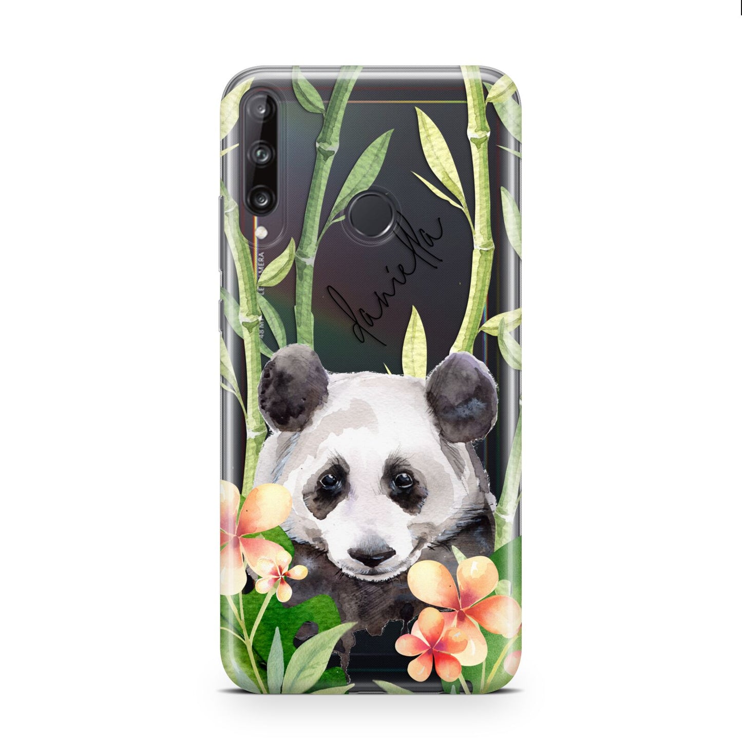 Personalised Panda Huawei P40 Lite E Phone Case