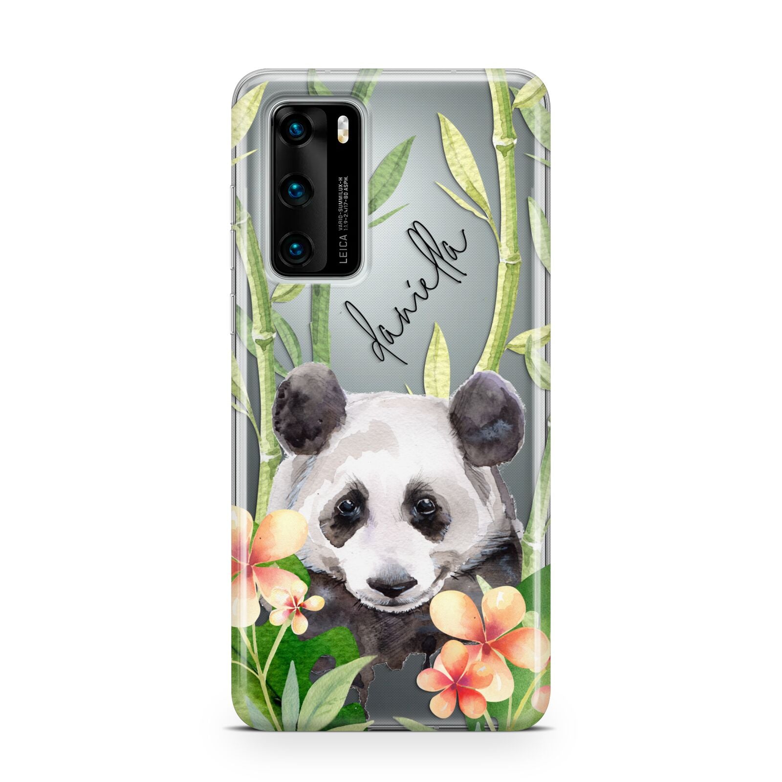 Personalised Panda Huawei P40 Phone Case