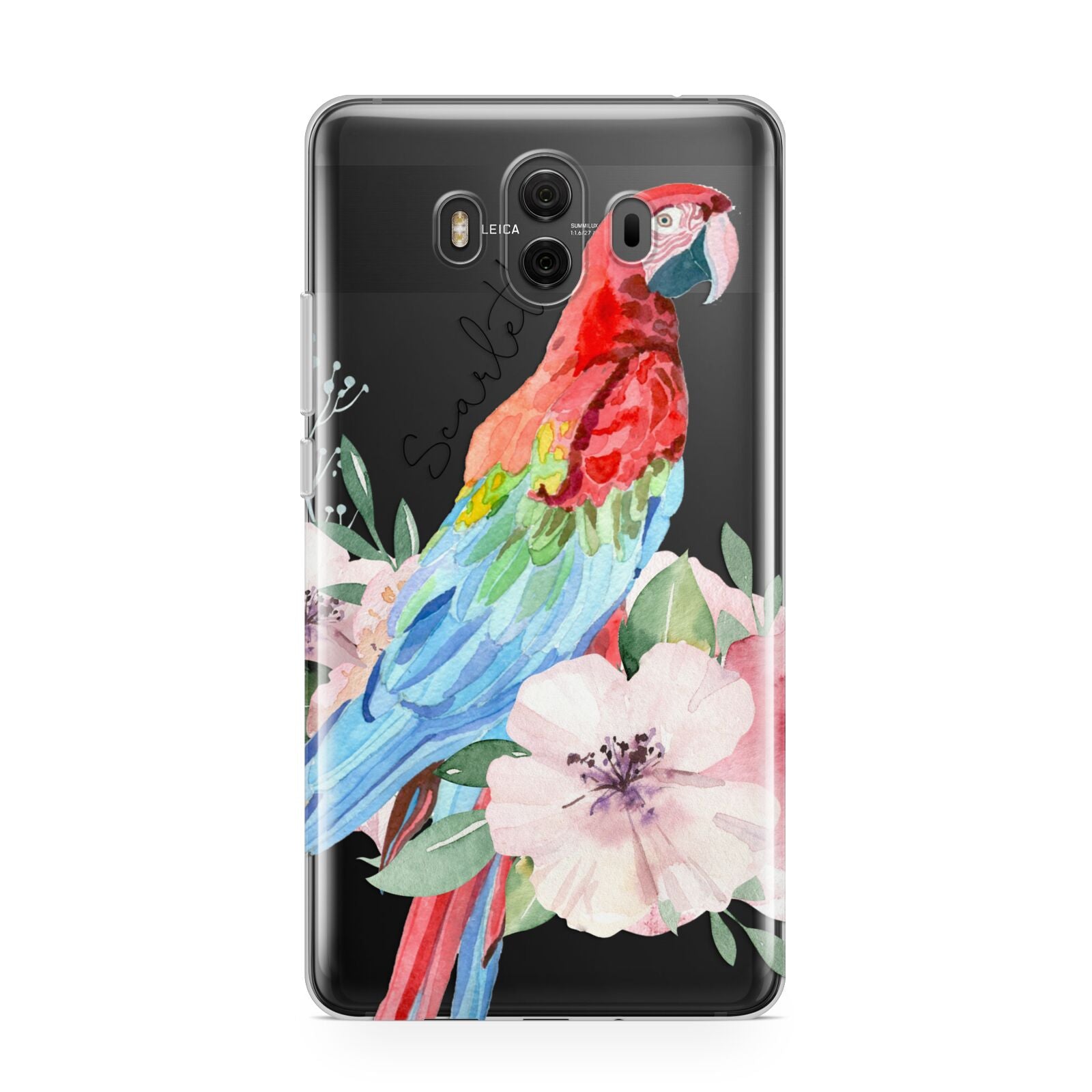 Personalised Parrot Huawei Mate 10 Protective Phone Case