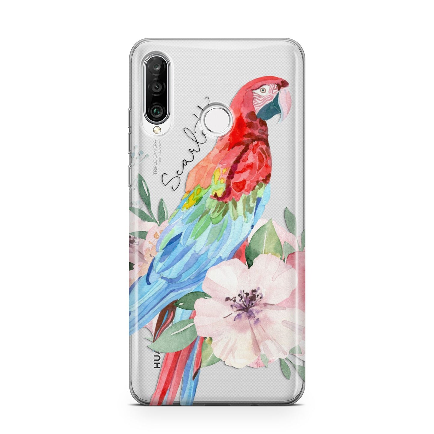 Personalised Parrot Huawei P30 Lite Phone Case