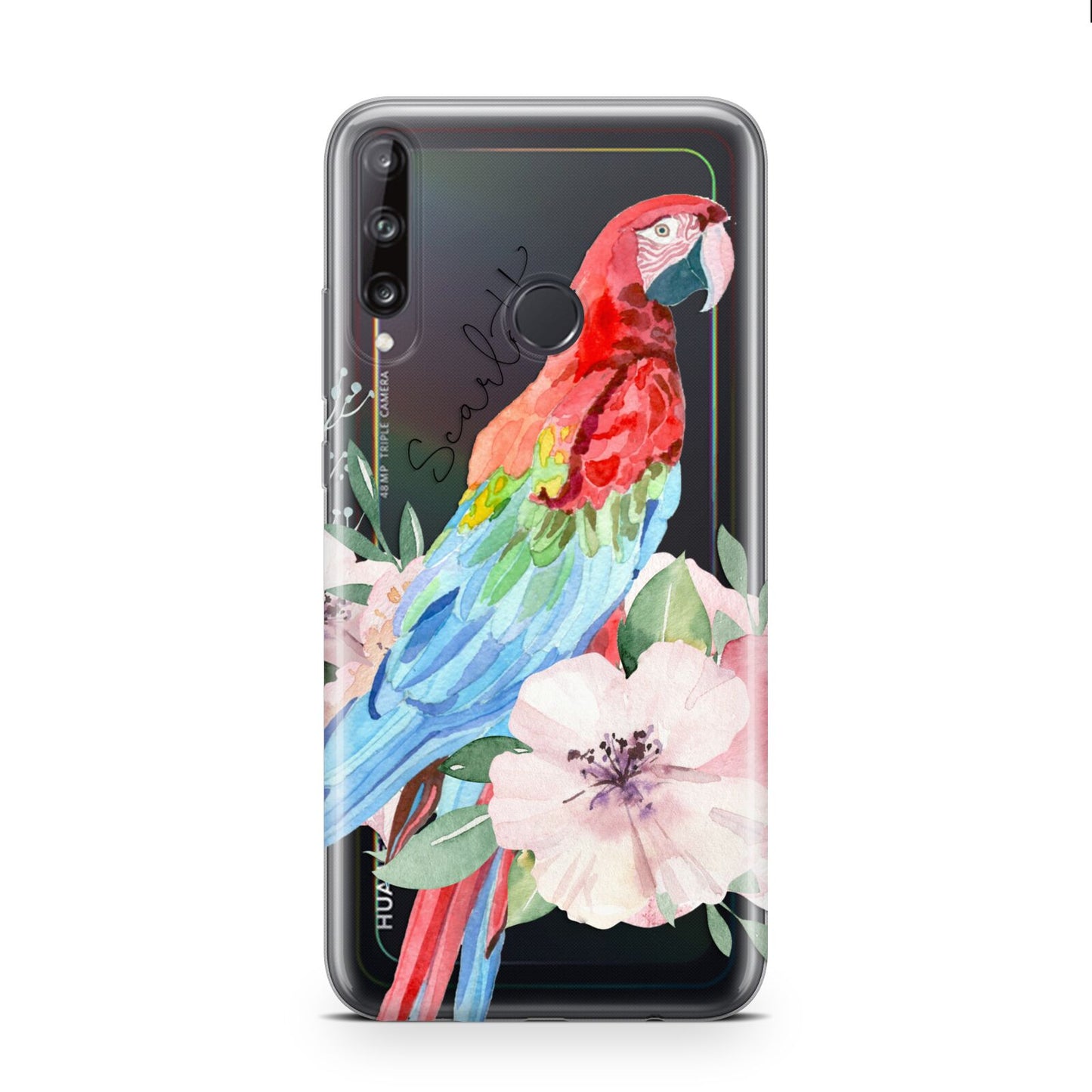 Personalised Parrot Huawei P40 Lite E Phone Case