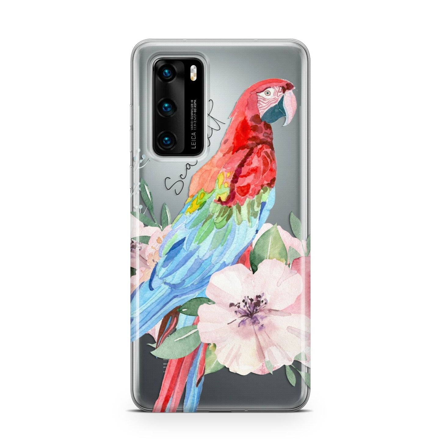 Personalised Parrot Huawei P40 Phone Case