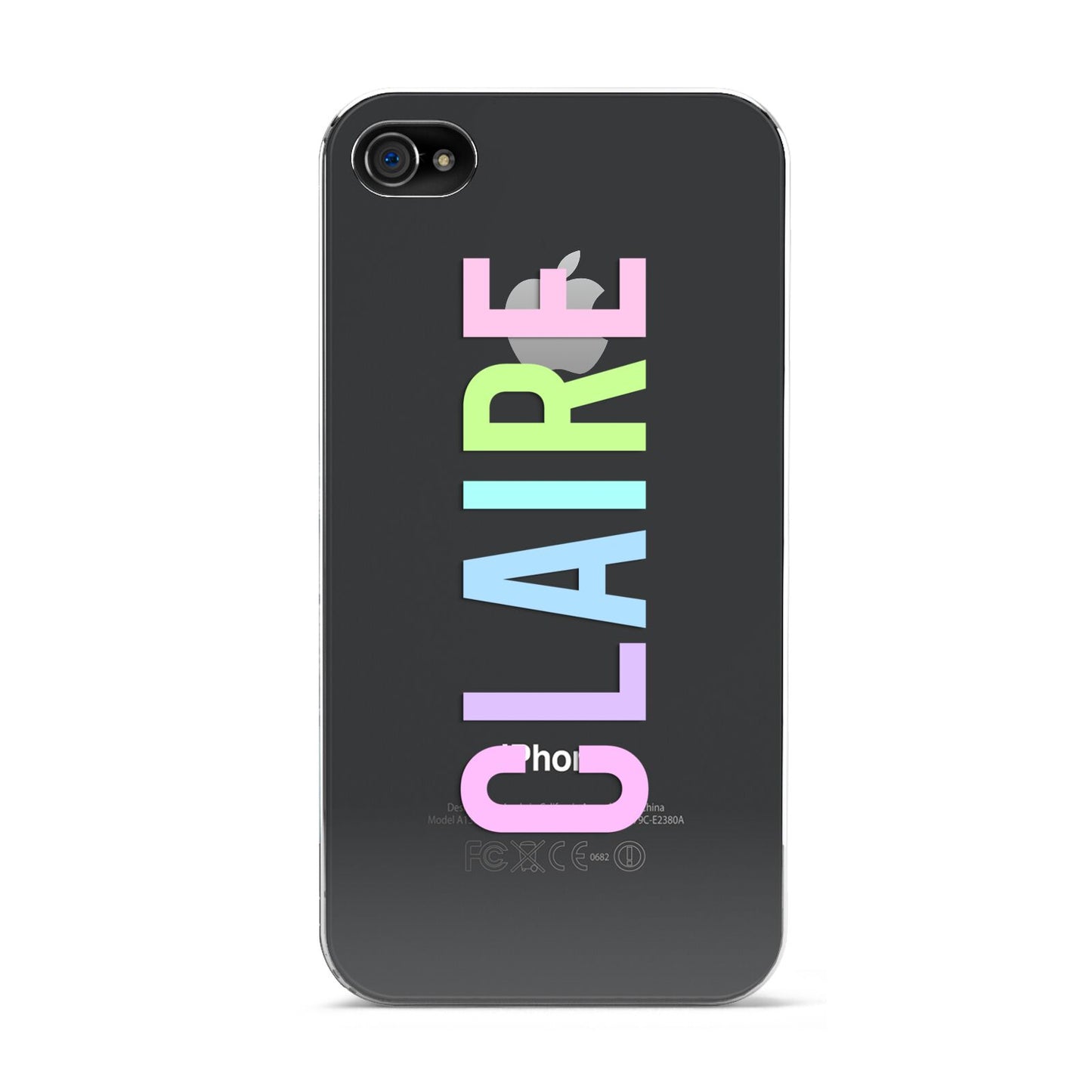 Personalised Pastel Colour Name Apple iPhone 4s Case