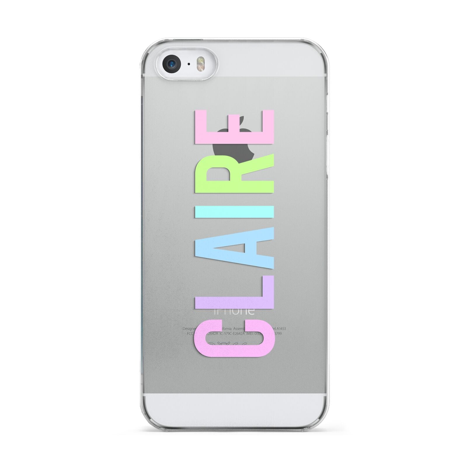 Personalised Pastel Colour Name Apple iPhone 5 Case