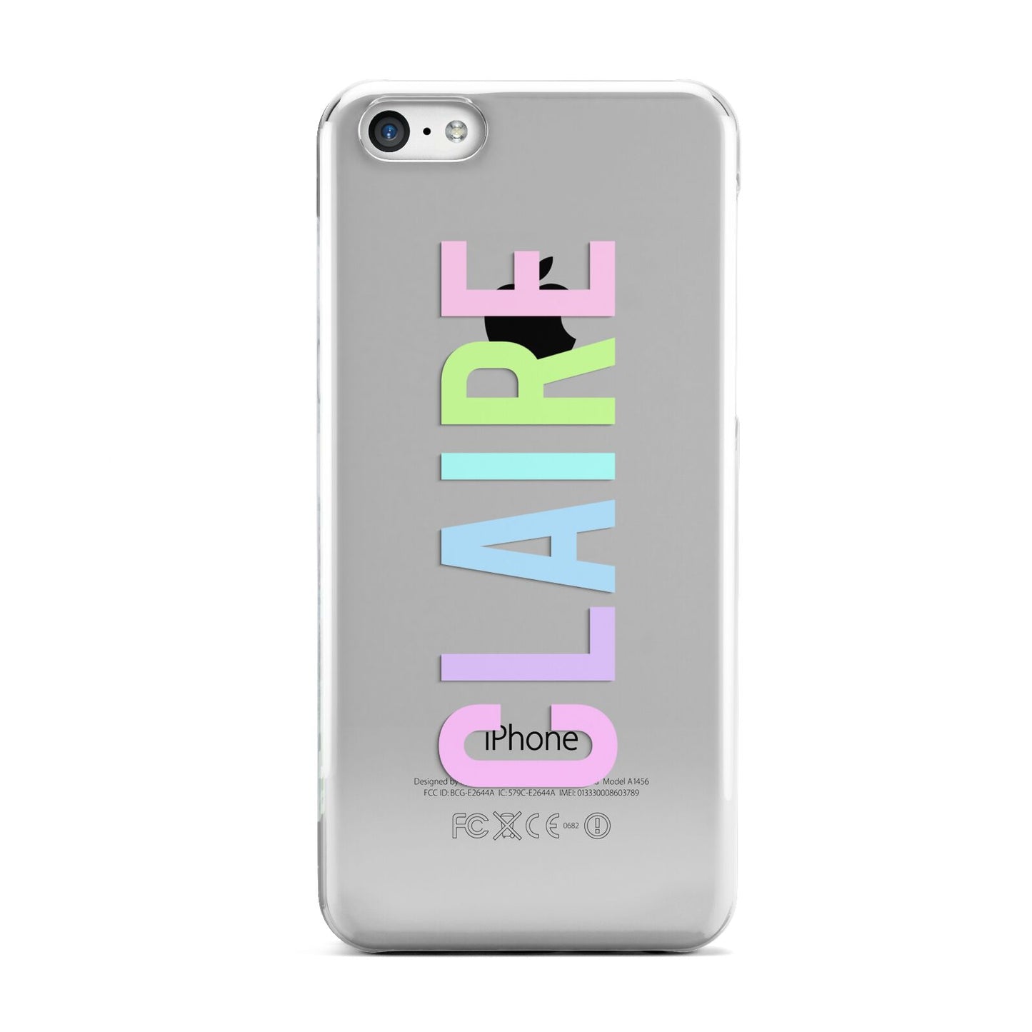 Personalised Pastel Colour Name Apple iPhone 5c Case