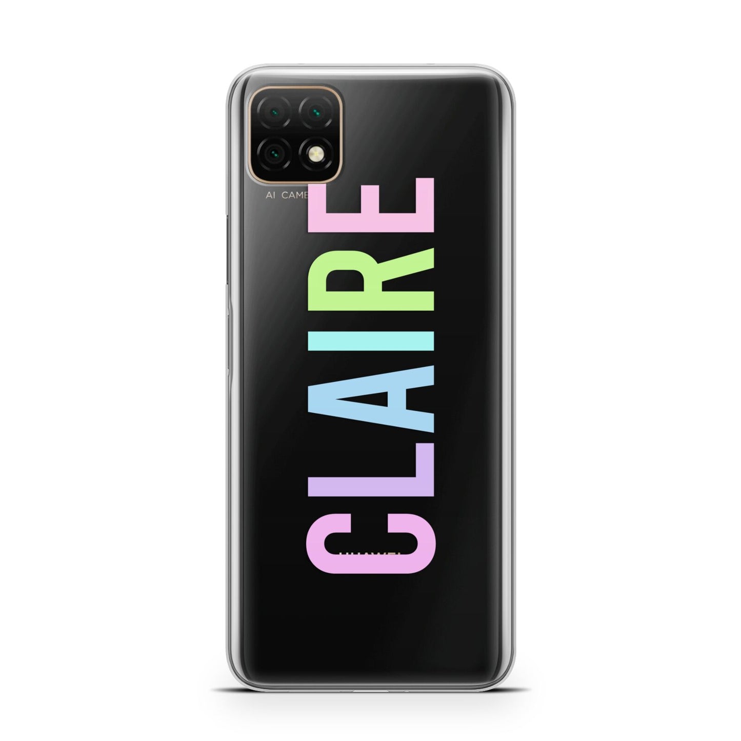 Personalised Pastel Colour Name Huawei Enjoy 20 Phone Case