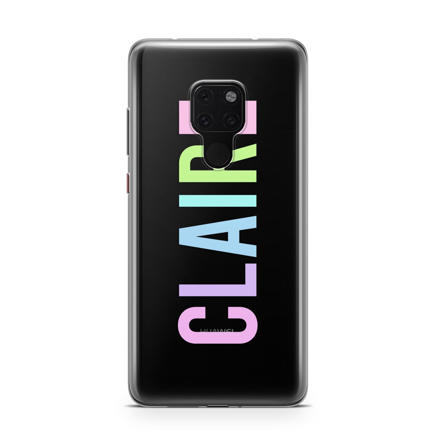 Personalised Pastel Colour Name Huawei Mate 20 Phone Case