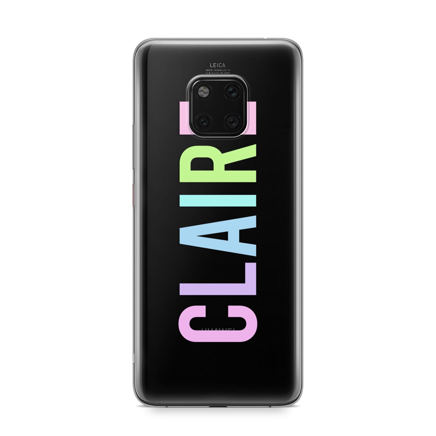 Personalised Pastel Colour Name Huawei Mate 20 Pro Phone Case