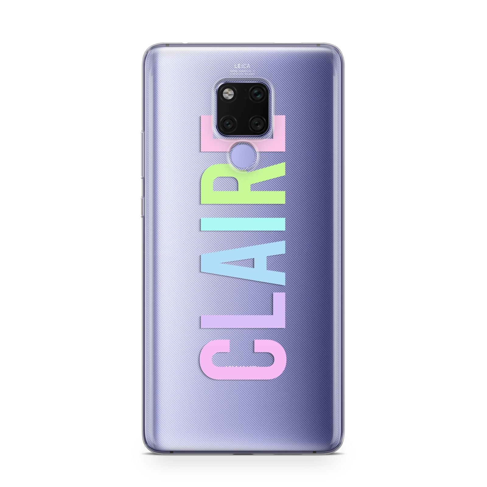 Personalised Pastel Colour Name Huawei Mate 20X Phone Case