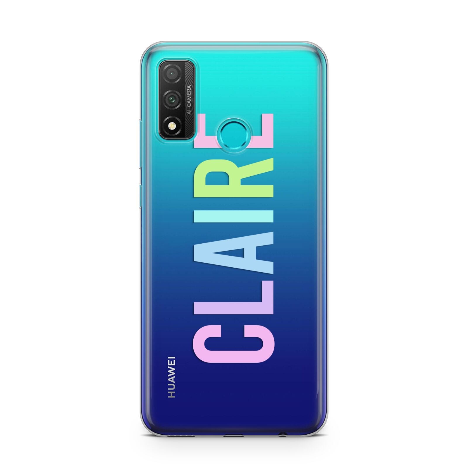 Personalised Pastel Colour Name Huawei P Smart 2020