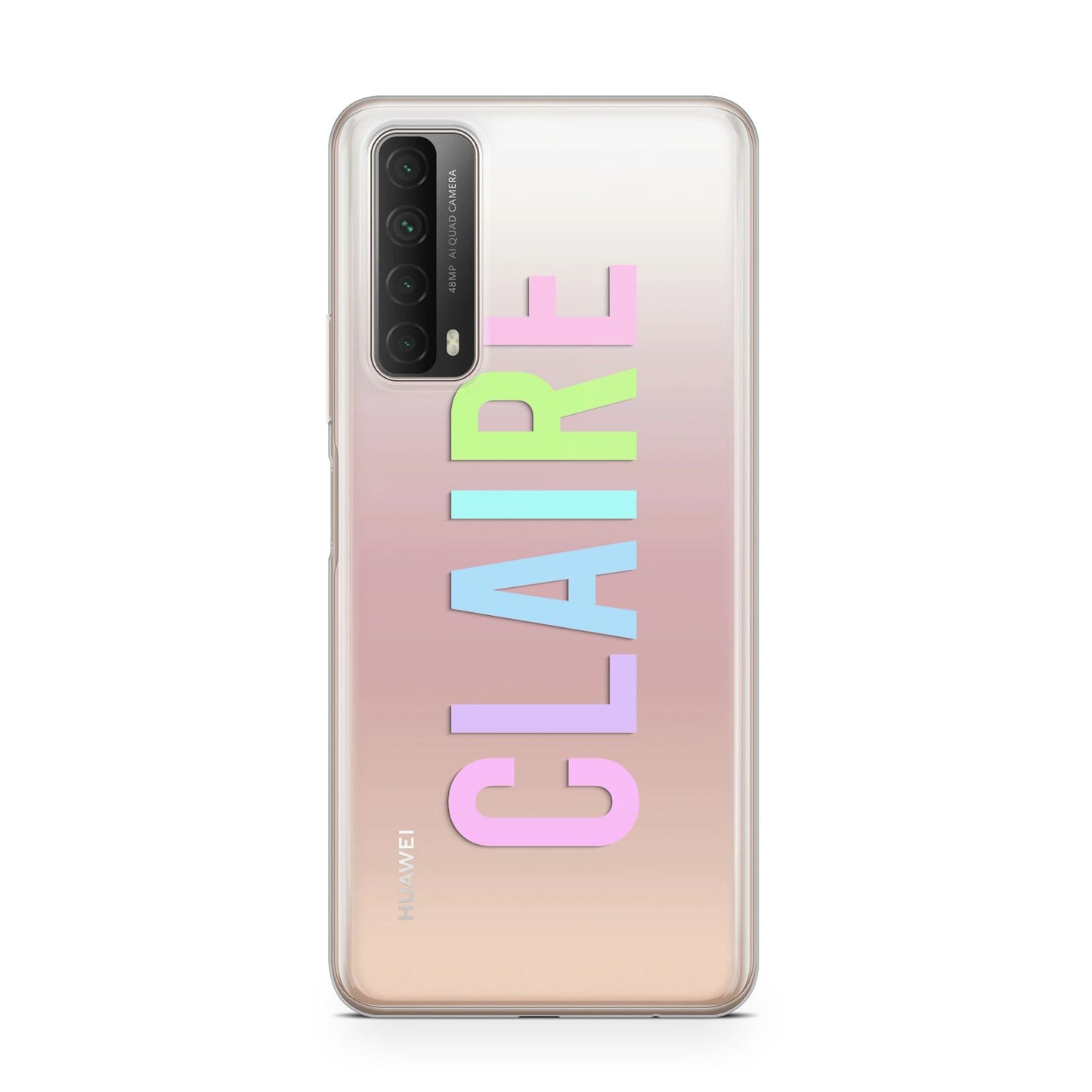 Personalised Pastel Colour Name Huawei P Smart 2021