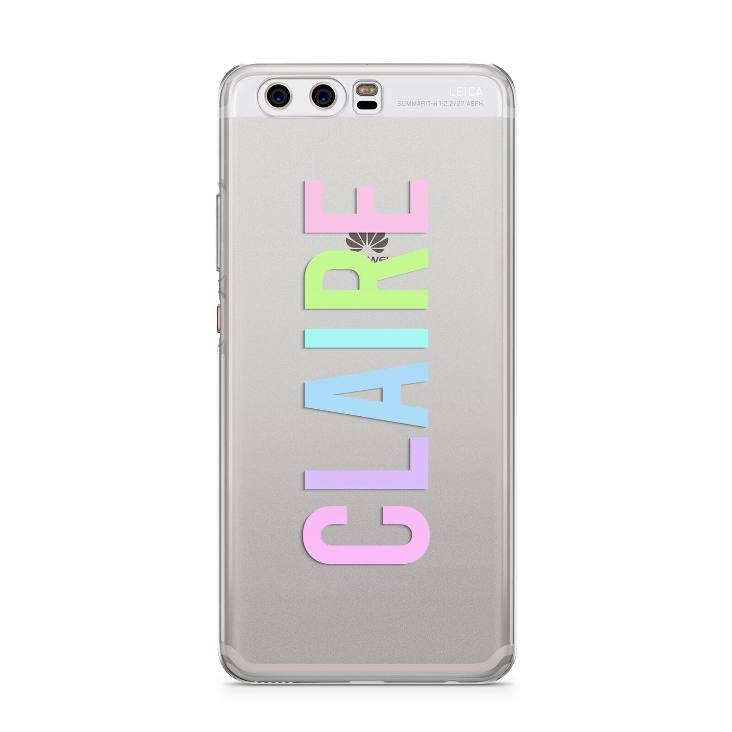 Personalised Pastel Colour Name Huawei P10 Phone Case