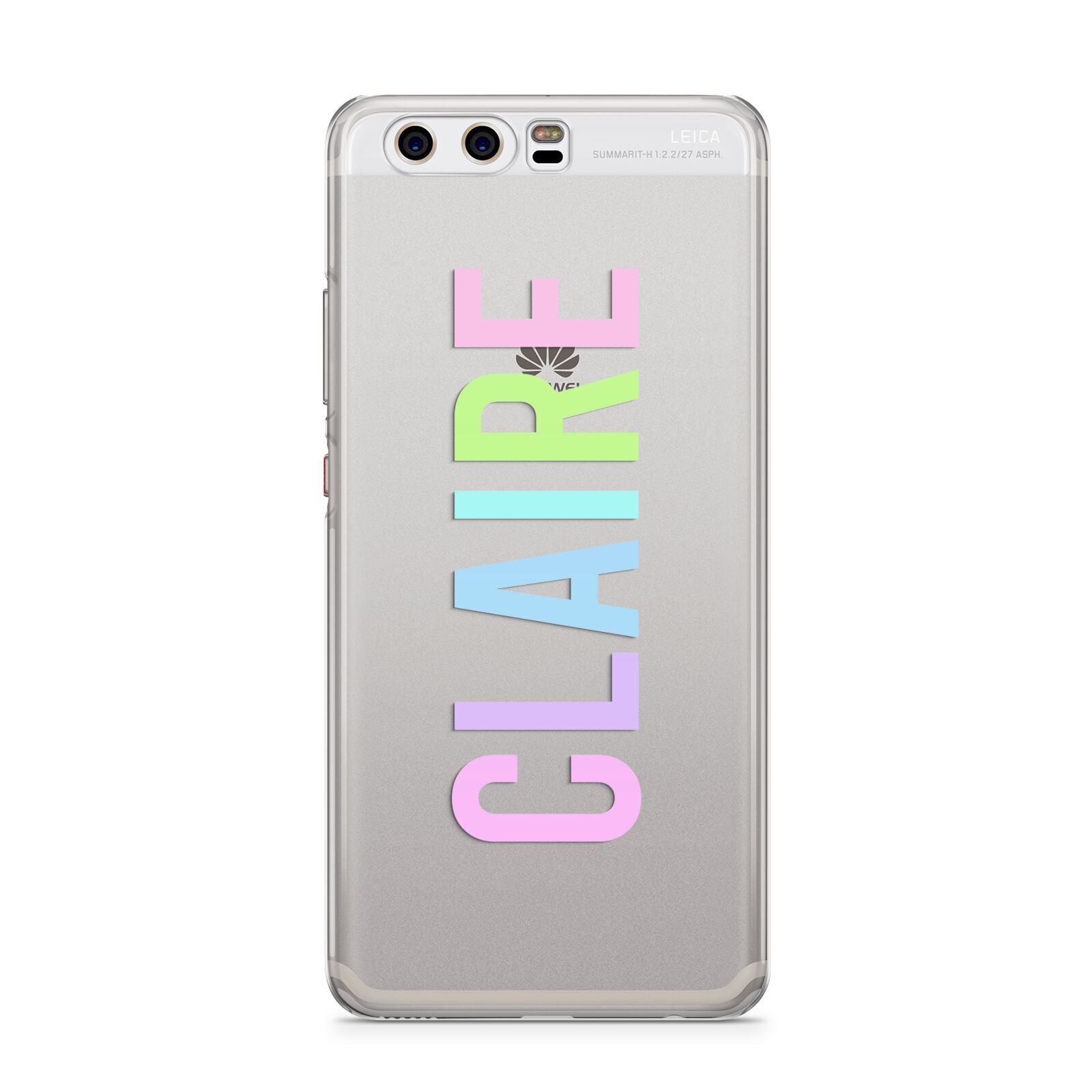 Personalised Pastel Colour Name Huawei P10 Phone Case