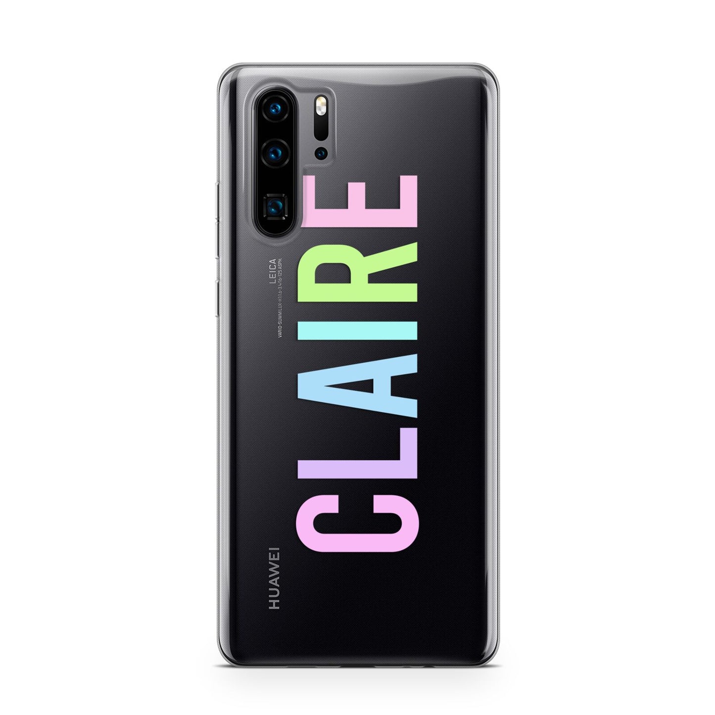 Personalised Pastel Colour Name Huawei P30 Pro Phone Case