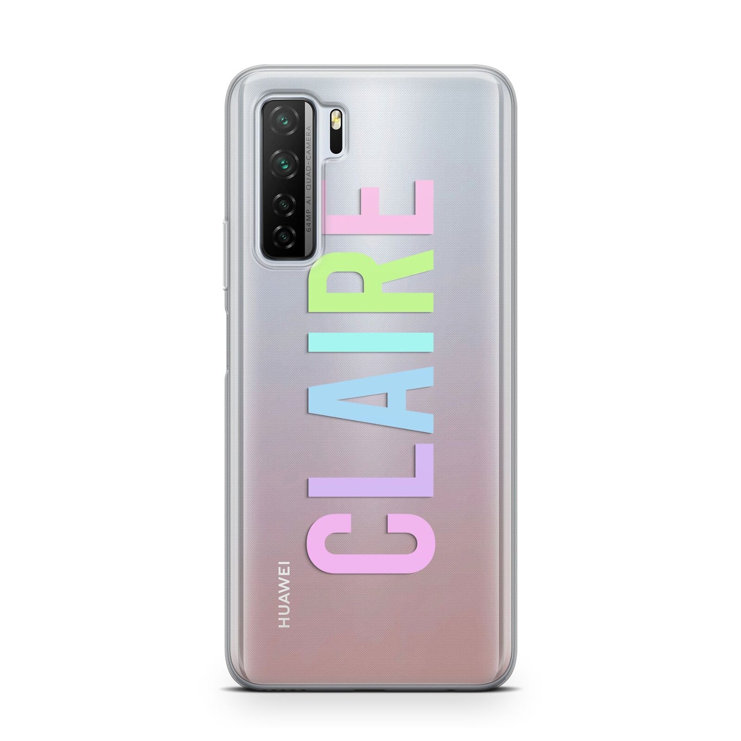 Personalised Pastel Colour Name Huawei P40 Lite 5G Phone Case