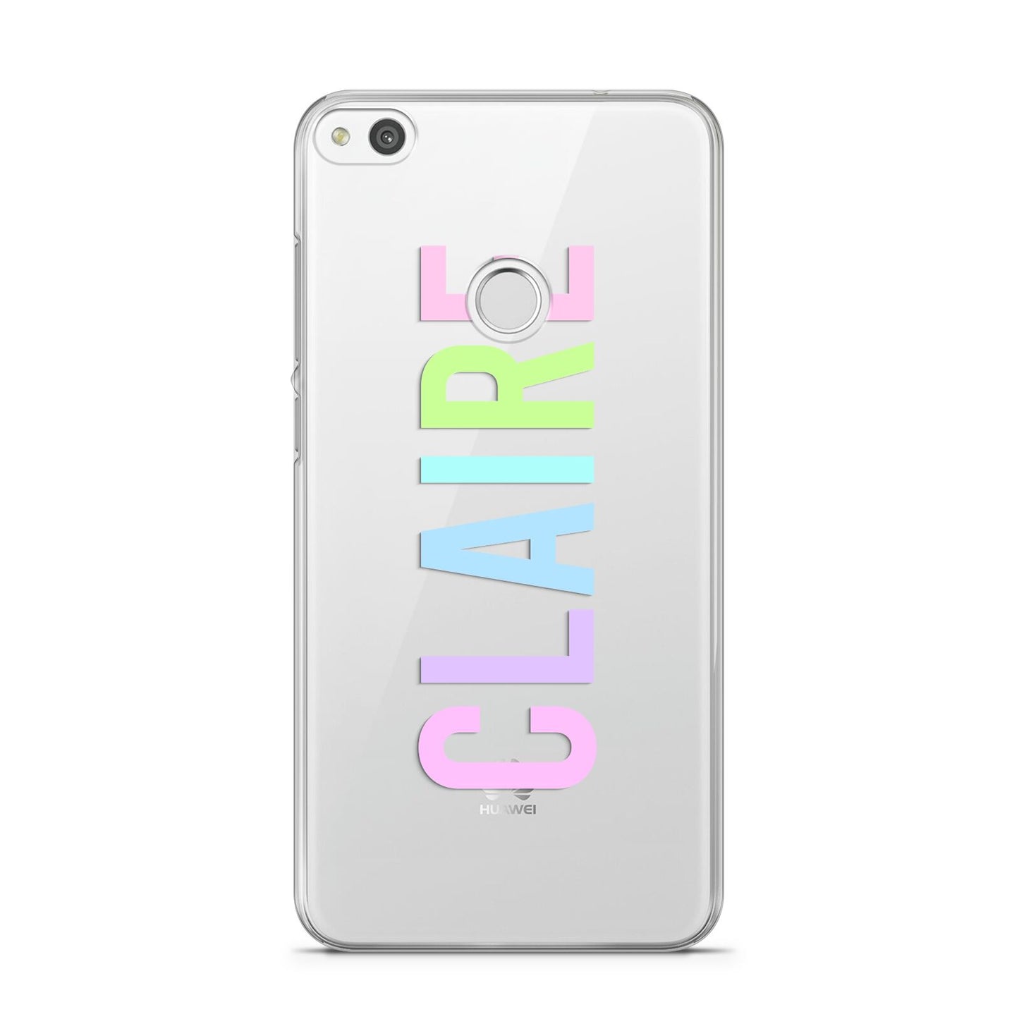 Personalised Pastel Colour Name Huawei P8 Lite Case