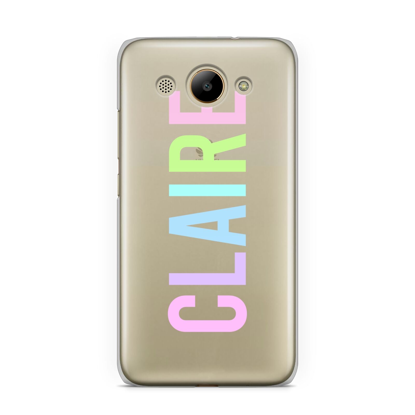 Personalised Pastel Colour Name Huawei Y3 2017