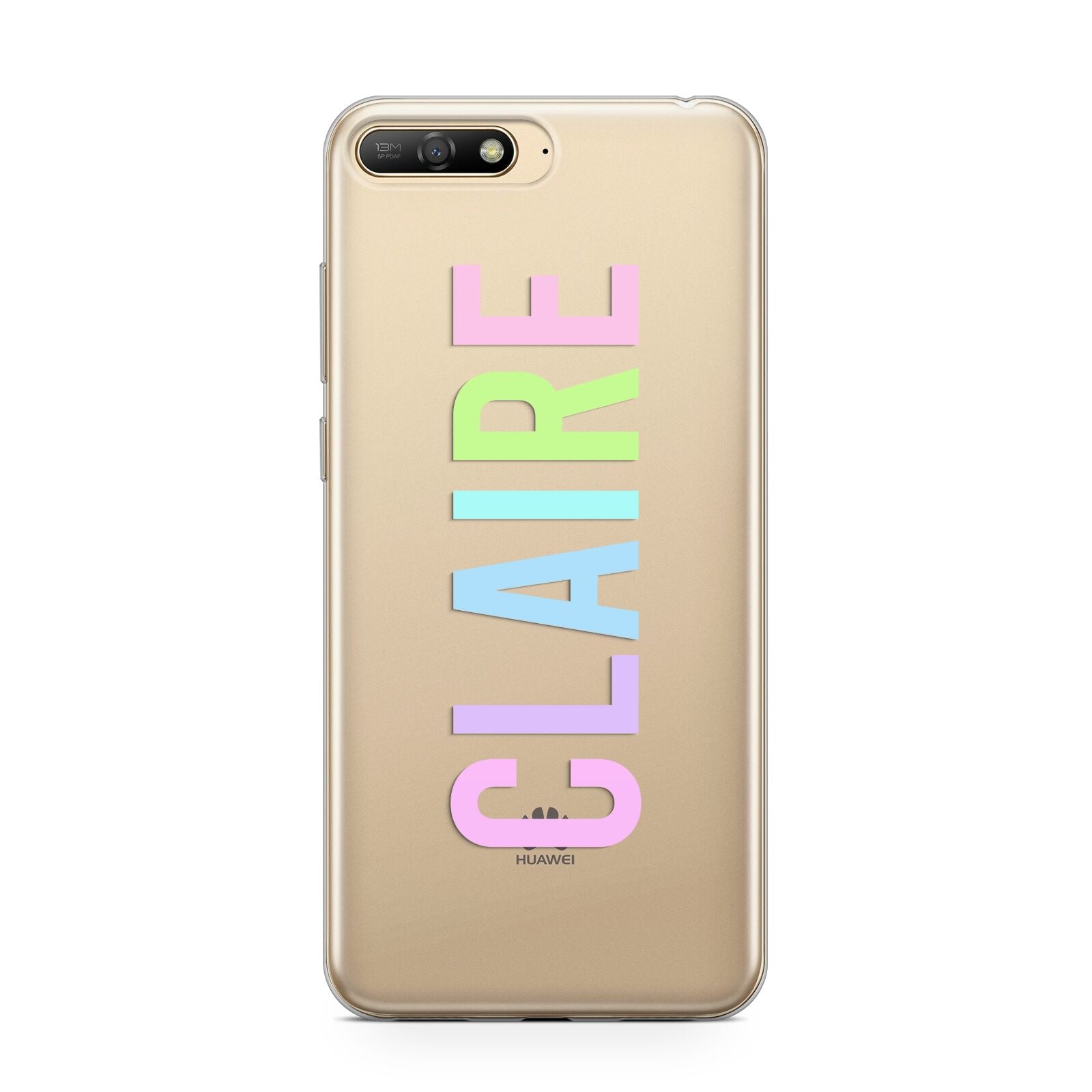 Personalised Pastel Colour Name Huawei Y6 2018