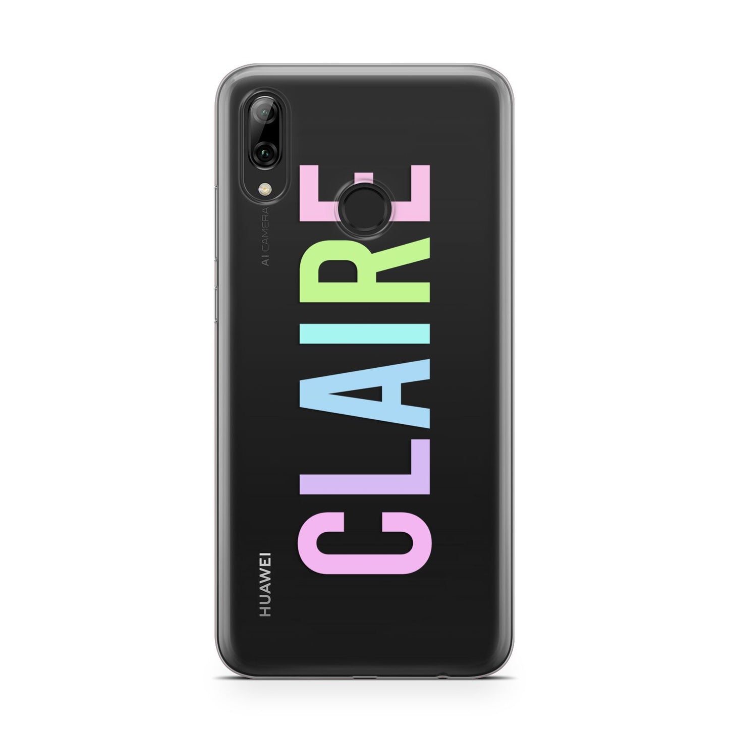 Personalised Pastel Colour Name Huawei Y7 2019