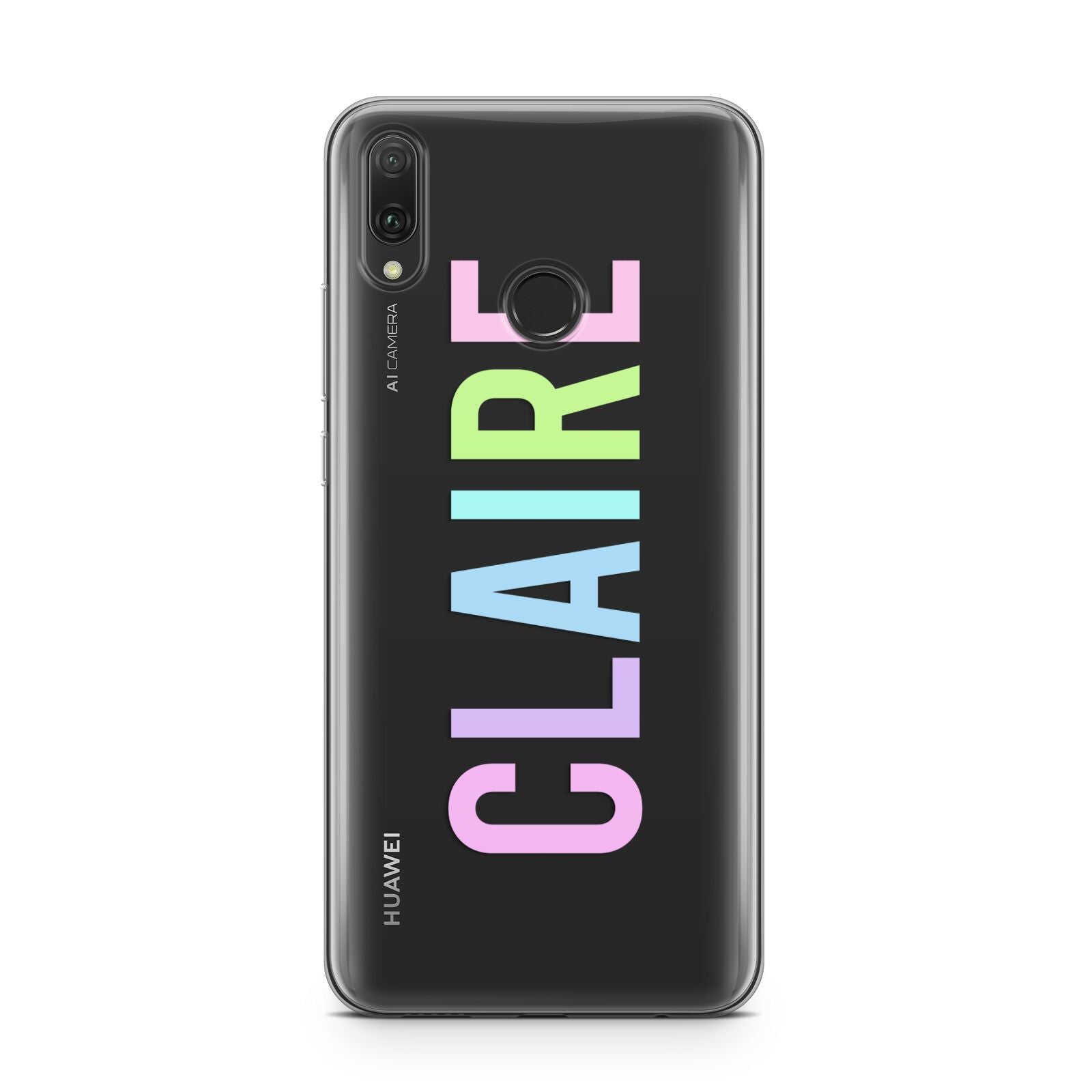 Personalised Pastel Colour Name Huawei Y9 2019