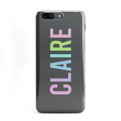 Personalised Pastel Colour Name OnePlus Case