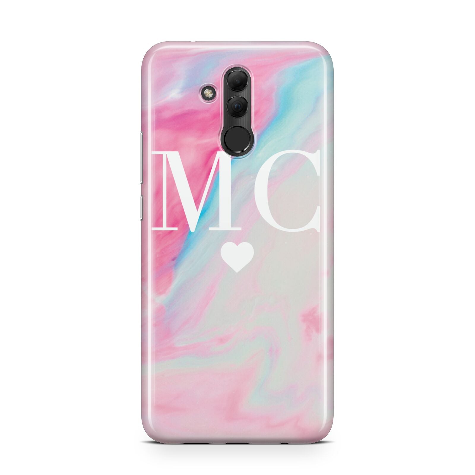 Personalised Pastel Marble Initials Huawei Mate 20 Lite