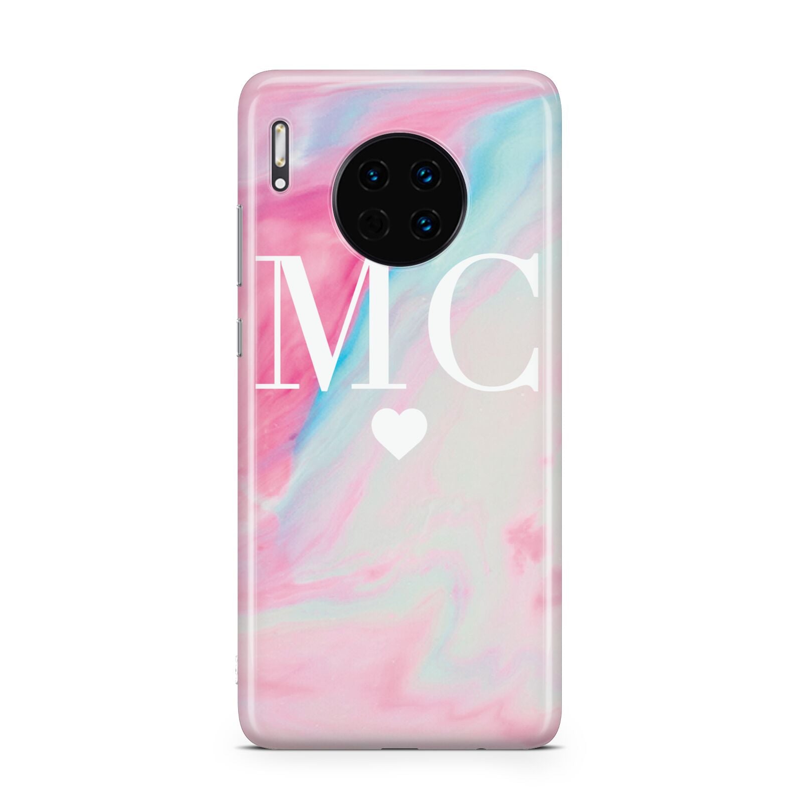 Personalised Pastel Marble Initials Huawei Mate 30