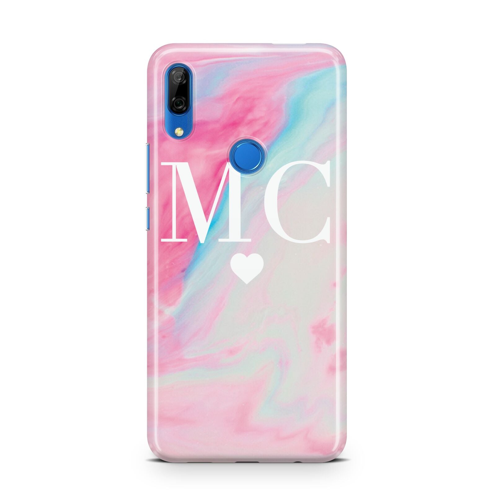 Personalised Pastel Marble Initials Huawei P Smart Z