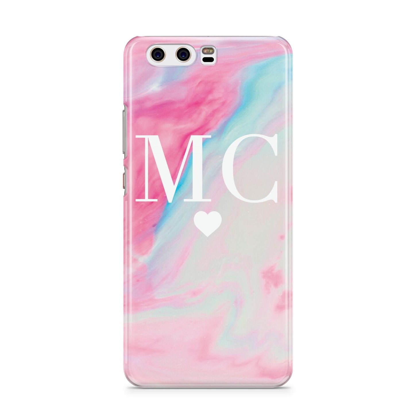 Personalised Pastel Marble Initials Huawei P10 Phone Case