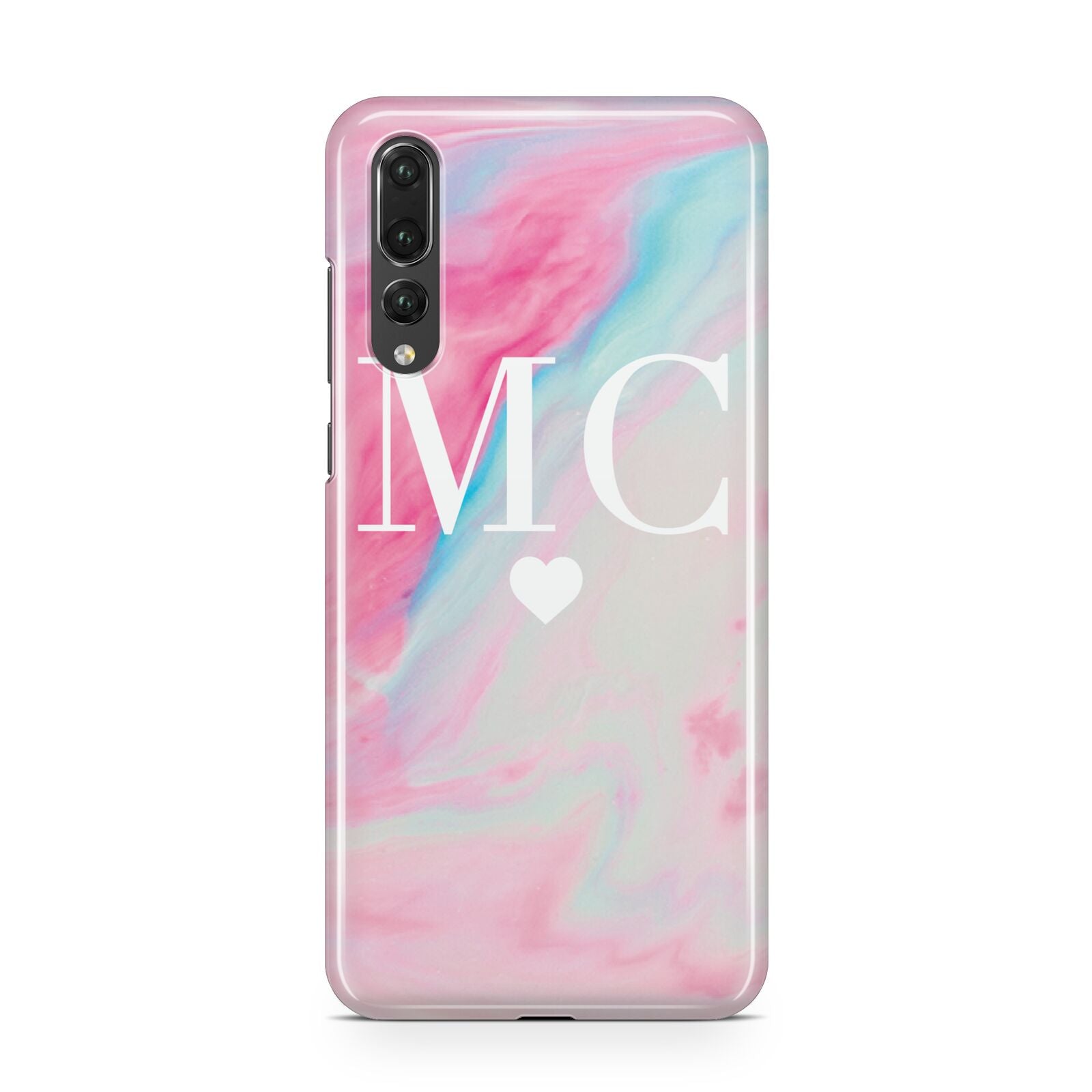 Personalised Pastel Marble Initials Huawei P20 Pro Phone Case