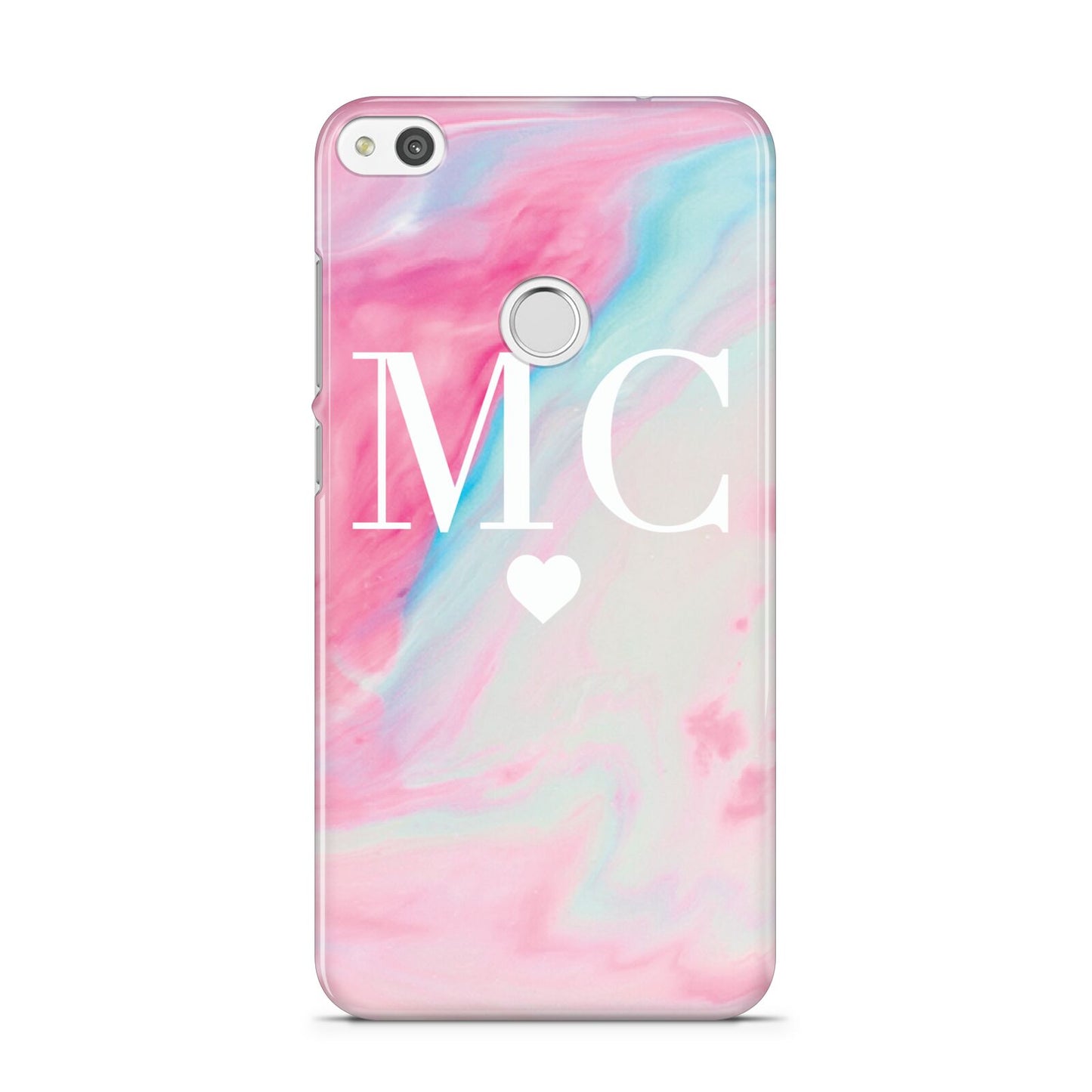 Personalised Pastel Marble Initials Huawei P8 Lite Case