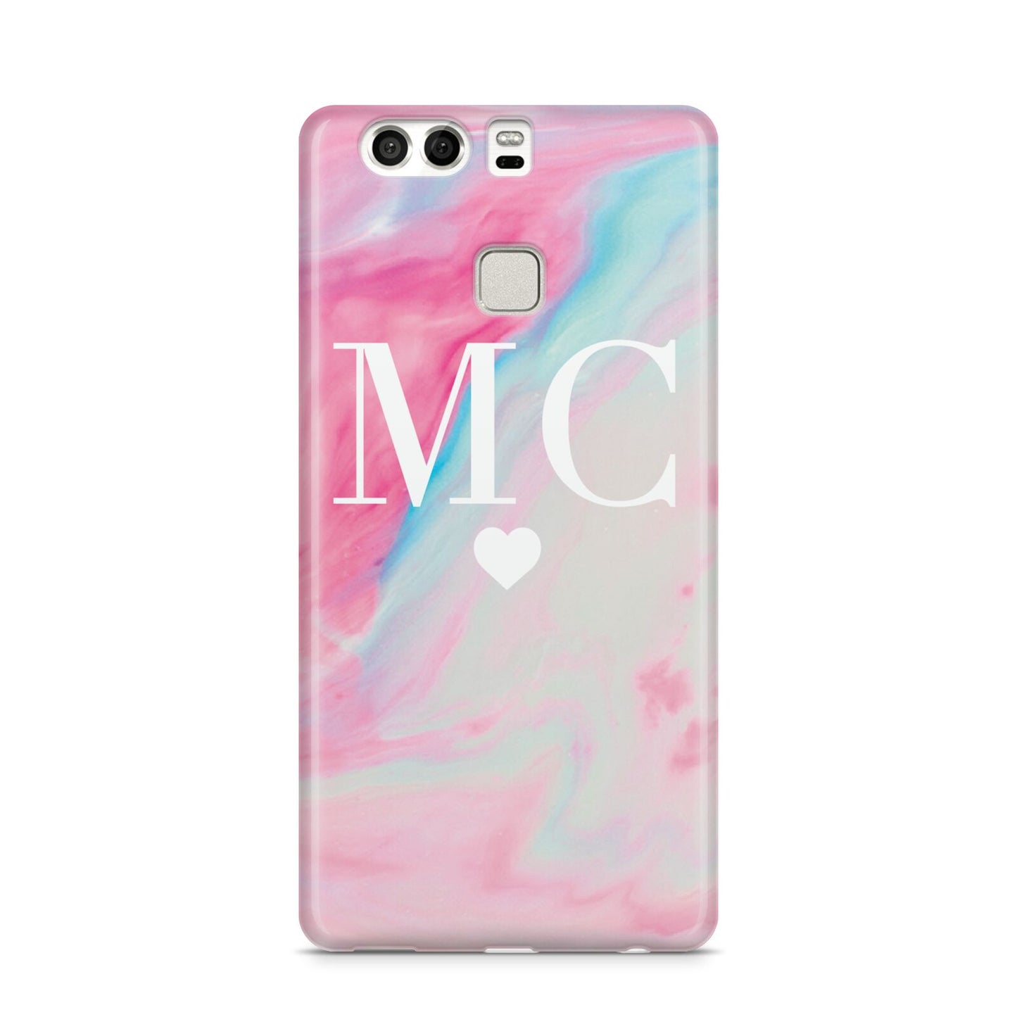 Personalised Pastel Marble Initials Huawei P9 Case