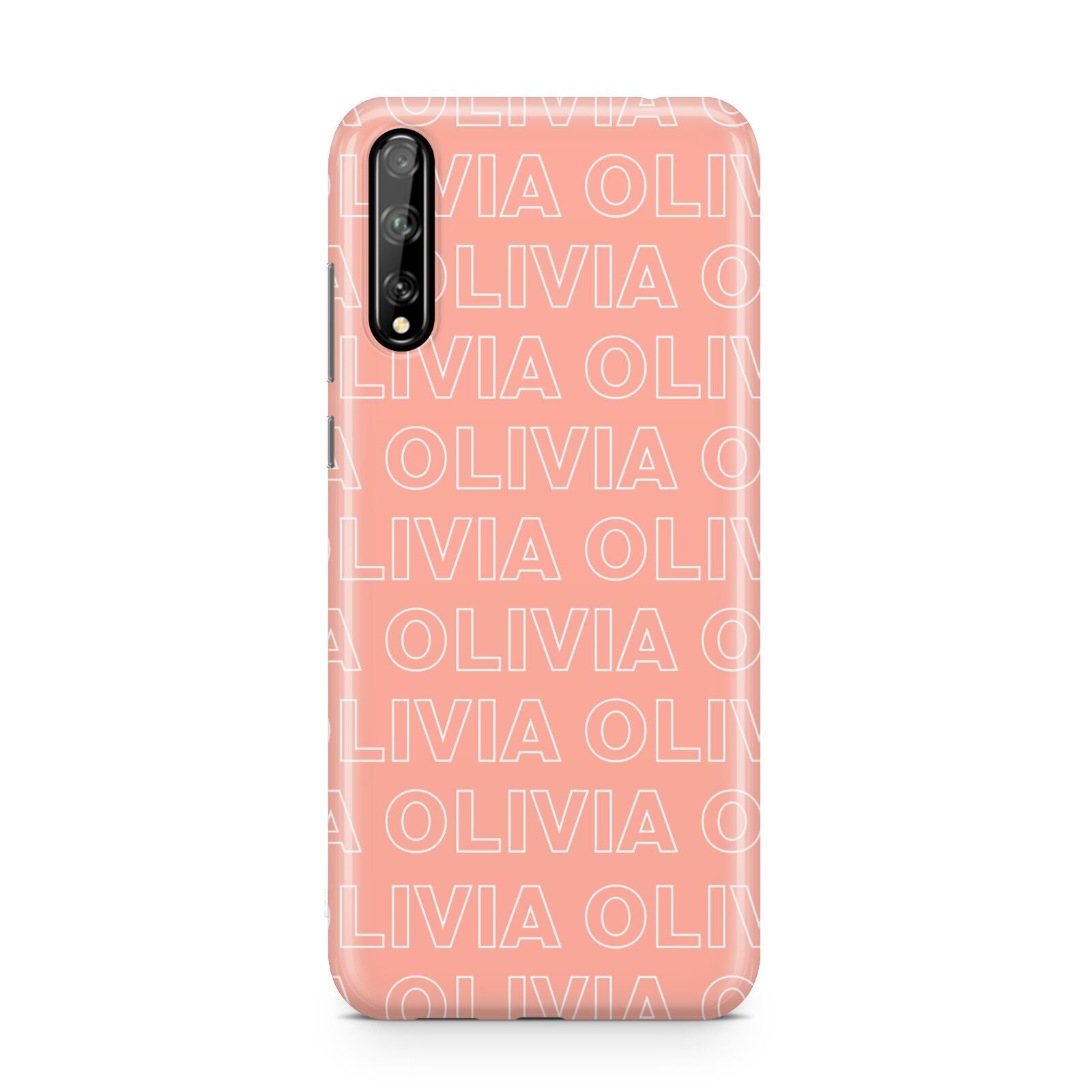 Personalised Peach Name Huawei Enjoy 10s Phone Case