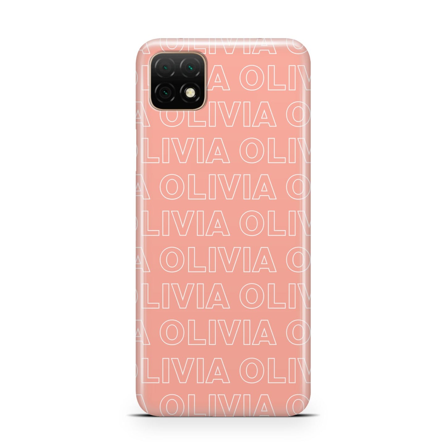 Personalised Peach Name Huawei Enjoy 20 Phone Case