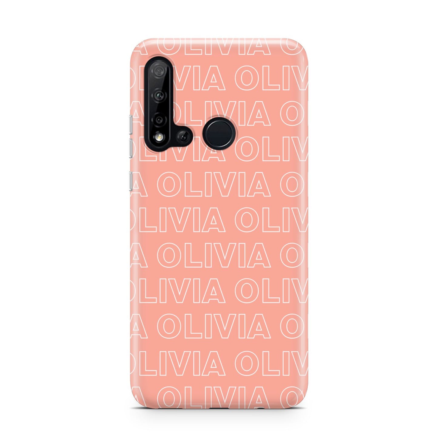 Personalised Peach Name Huawei P20 Lite 5G Phone Case