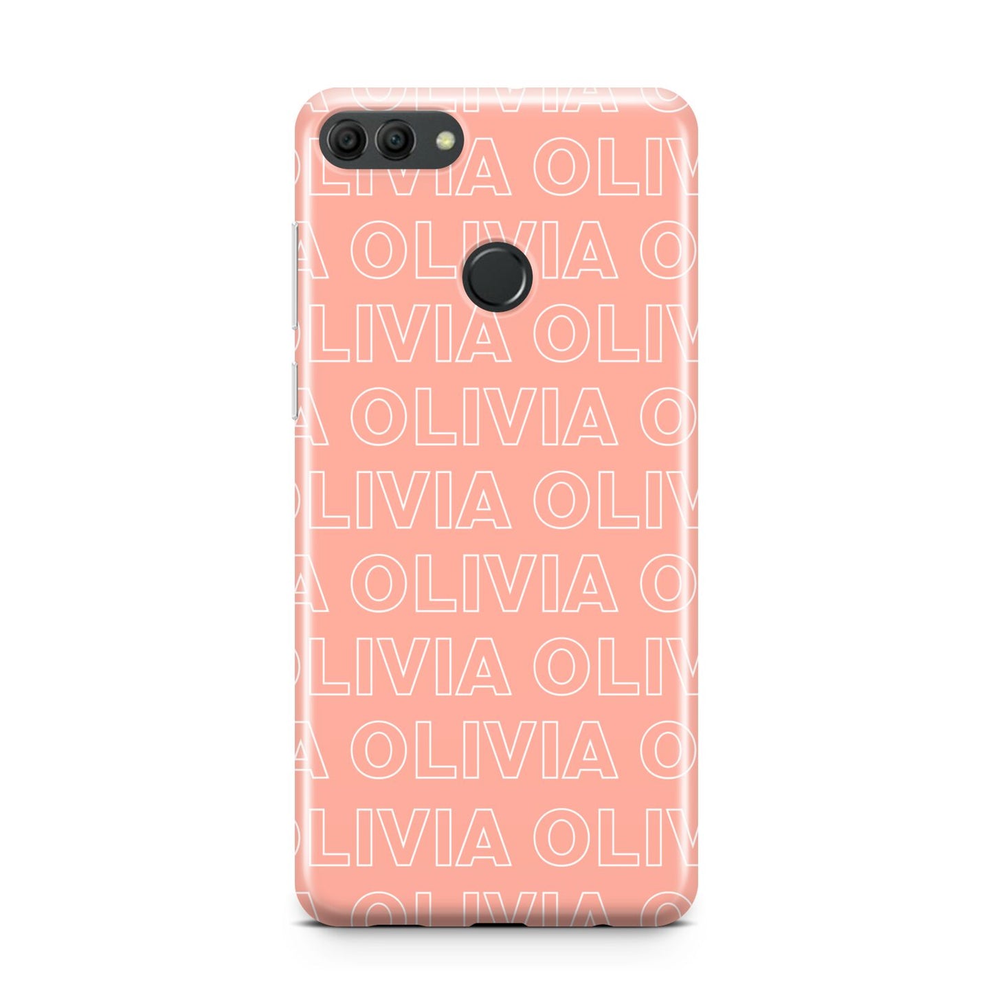 Personalised Peach Name Huawei Y9 2018