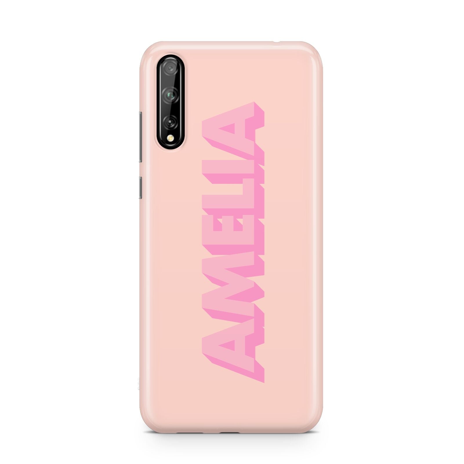 Personalised Peach Pink Name Huawei Enjoy 10s Phone Case