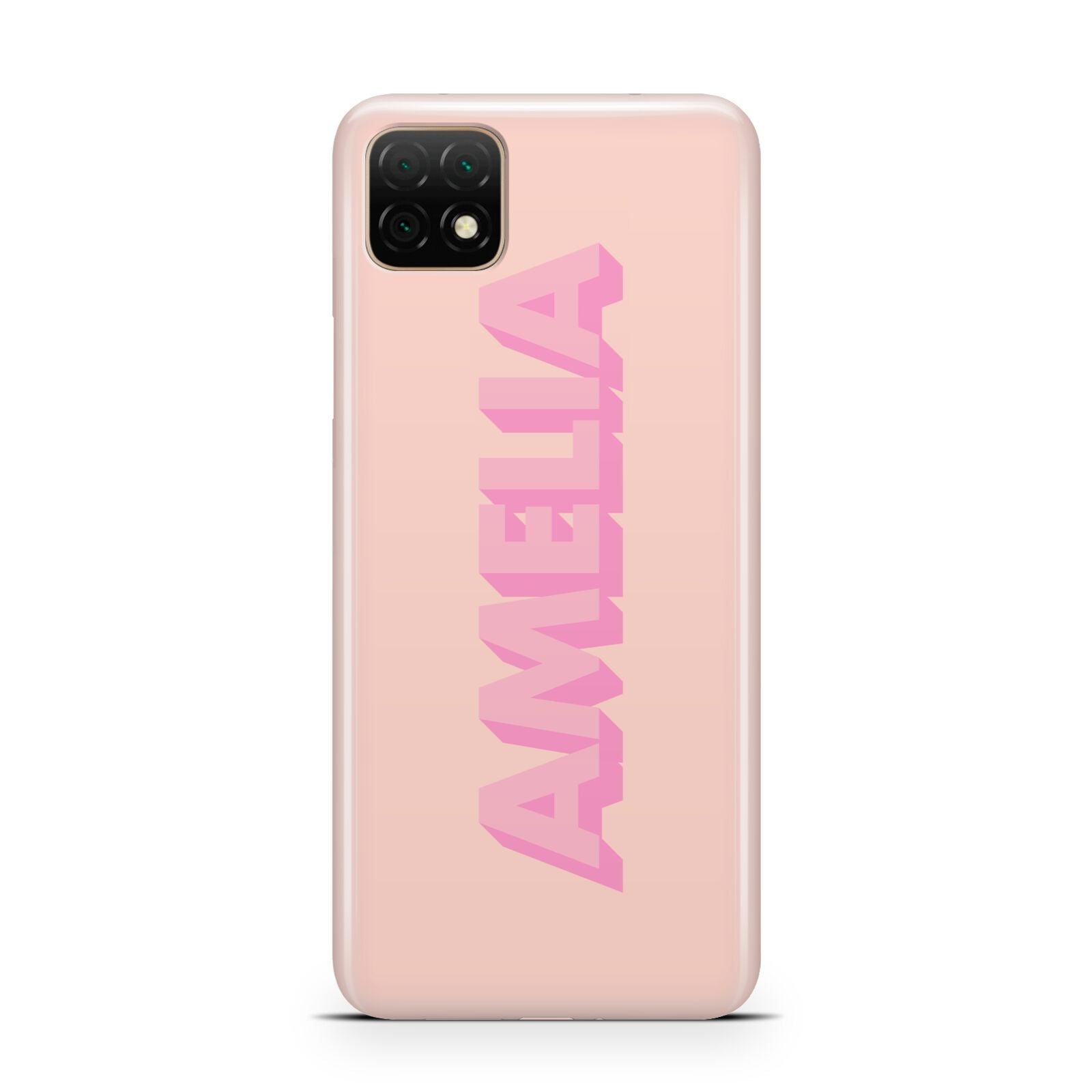 Personalised Peach Pink Name Huawei Enjoy 20 Phone Case