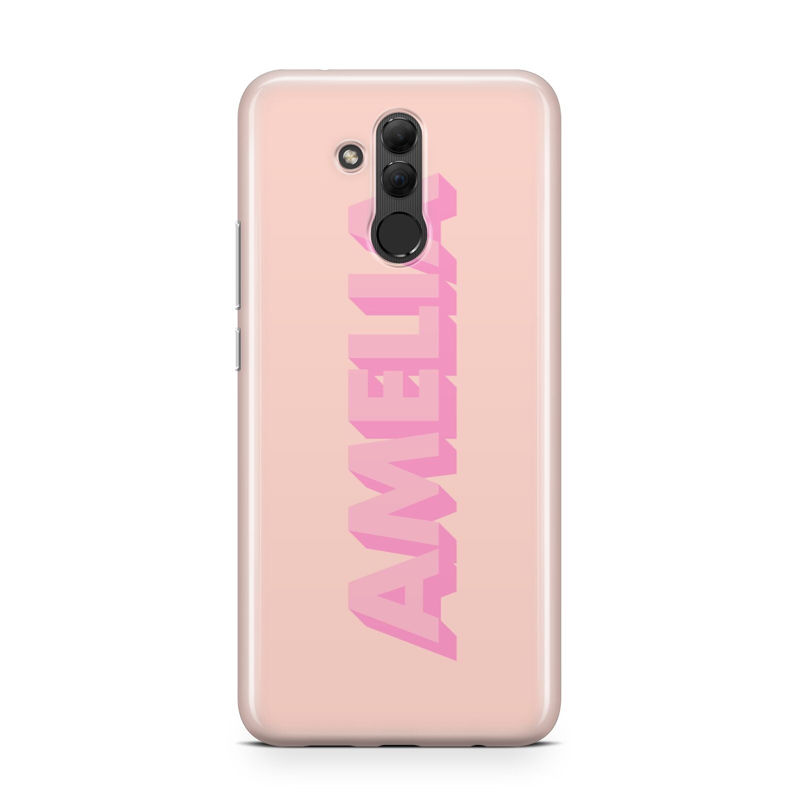 Personalised Peach Pink Name Huawei Mate 20 Lite