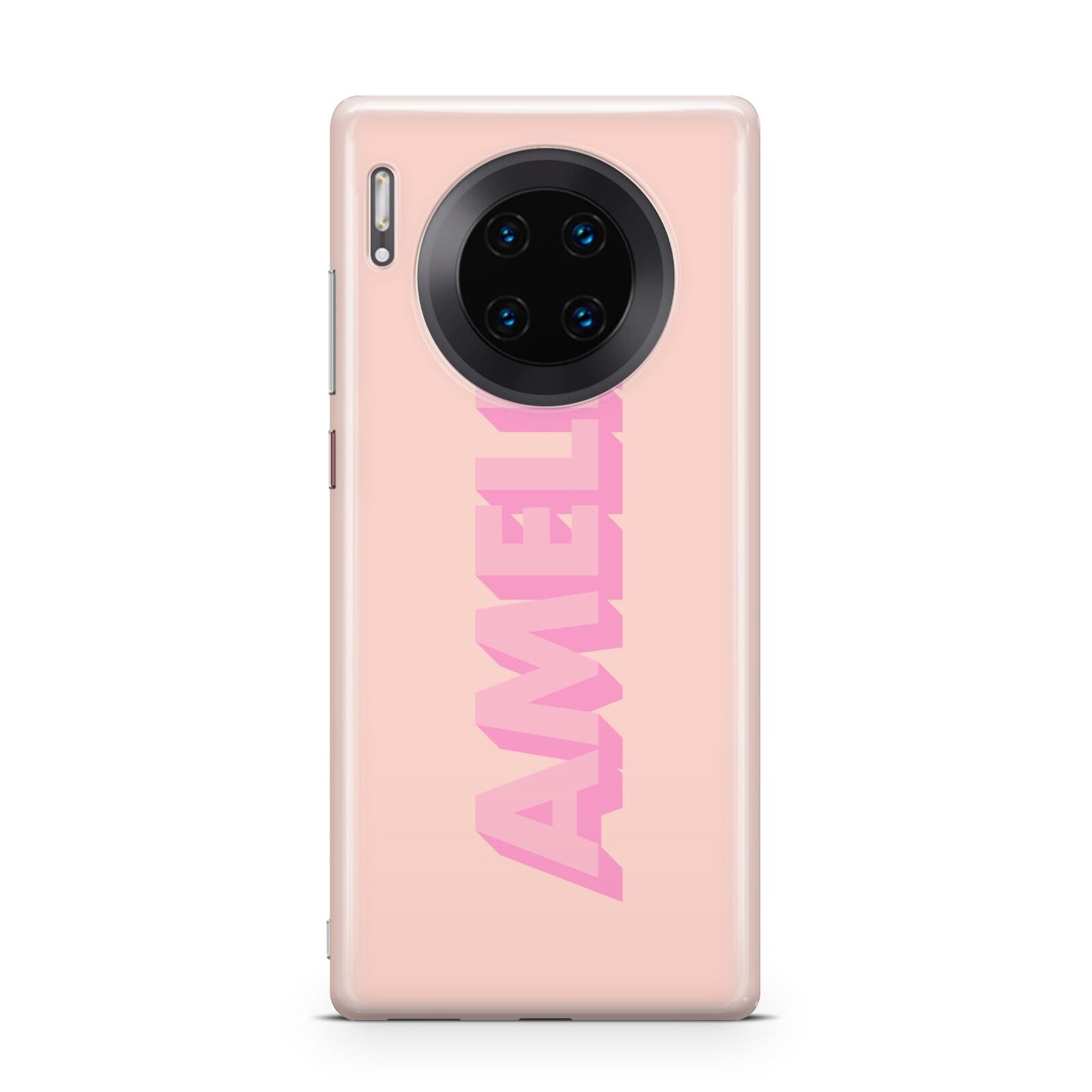 Personalised Peach Pink Name Huawei Mate 30 Pro Phone Case