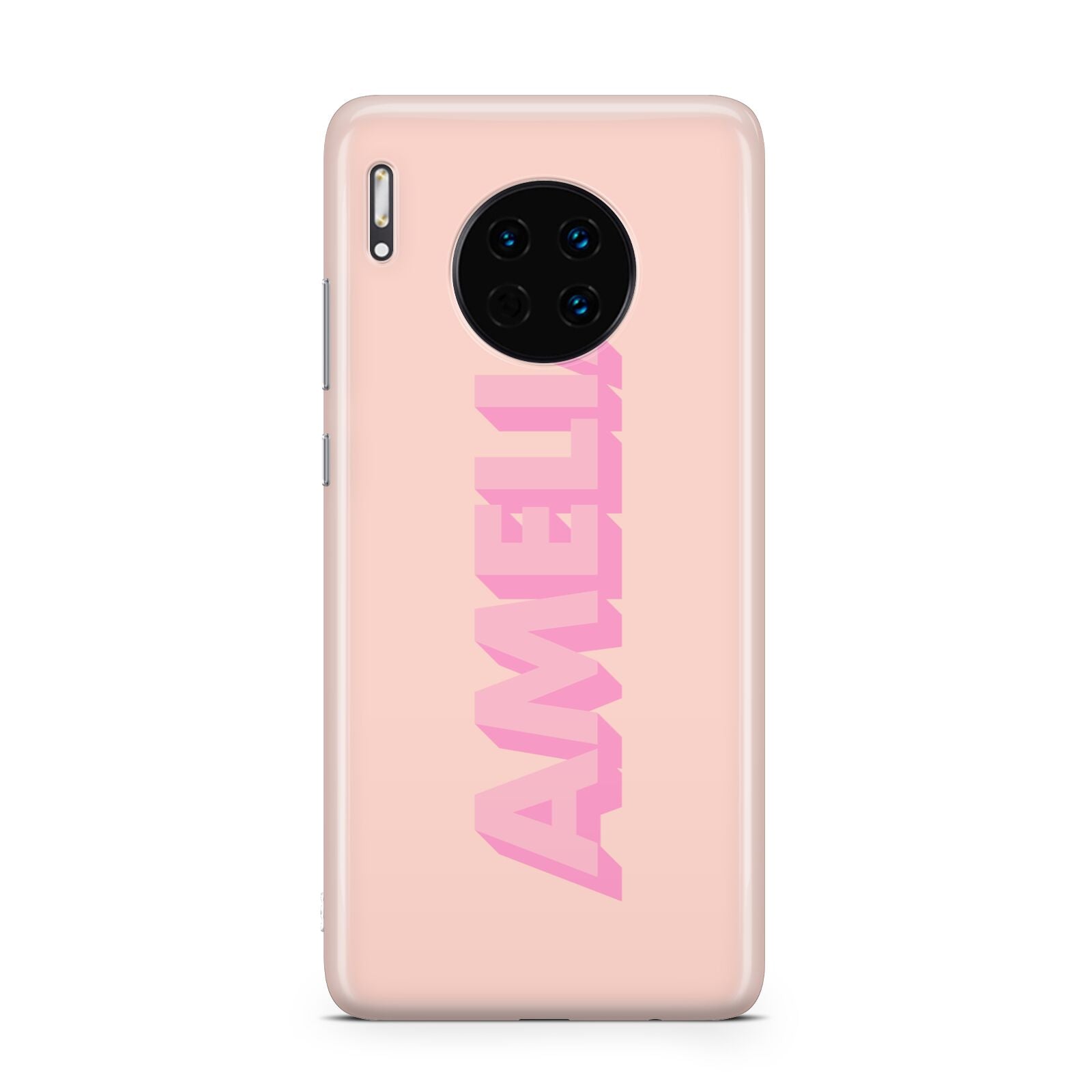 Personalised Peach Pink Name Huawei Mate 30