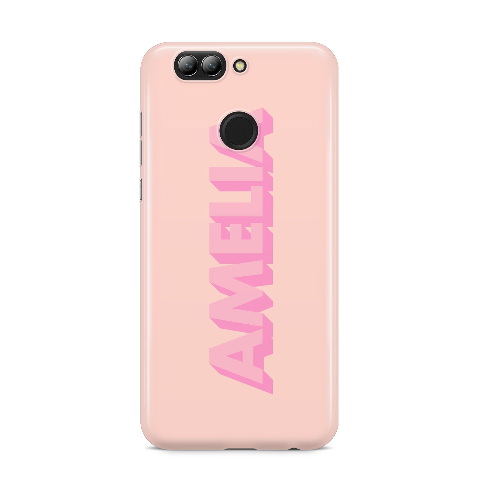 Personalised Peach Pink Name Huawei Nova 2s Phone Case