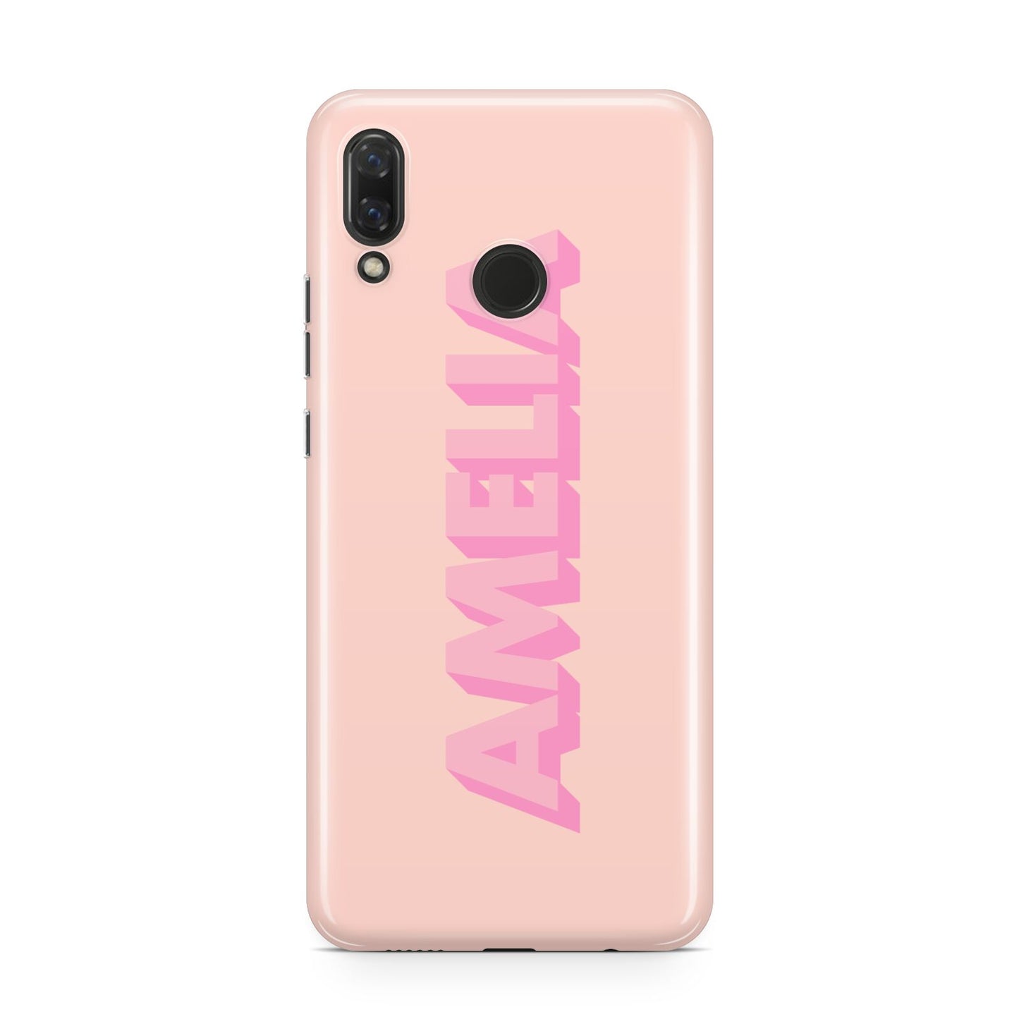 Personalised Peach Pink Name Huawei Nova 3 Phone Case