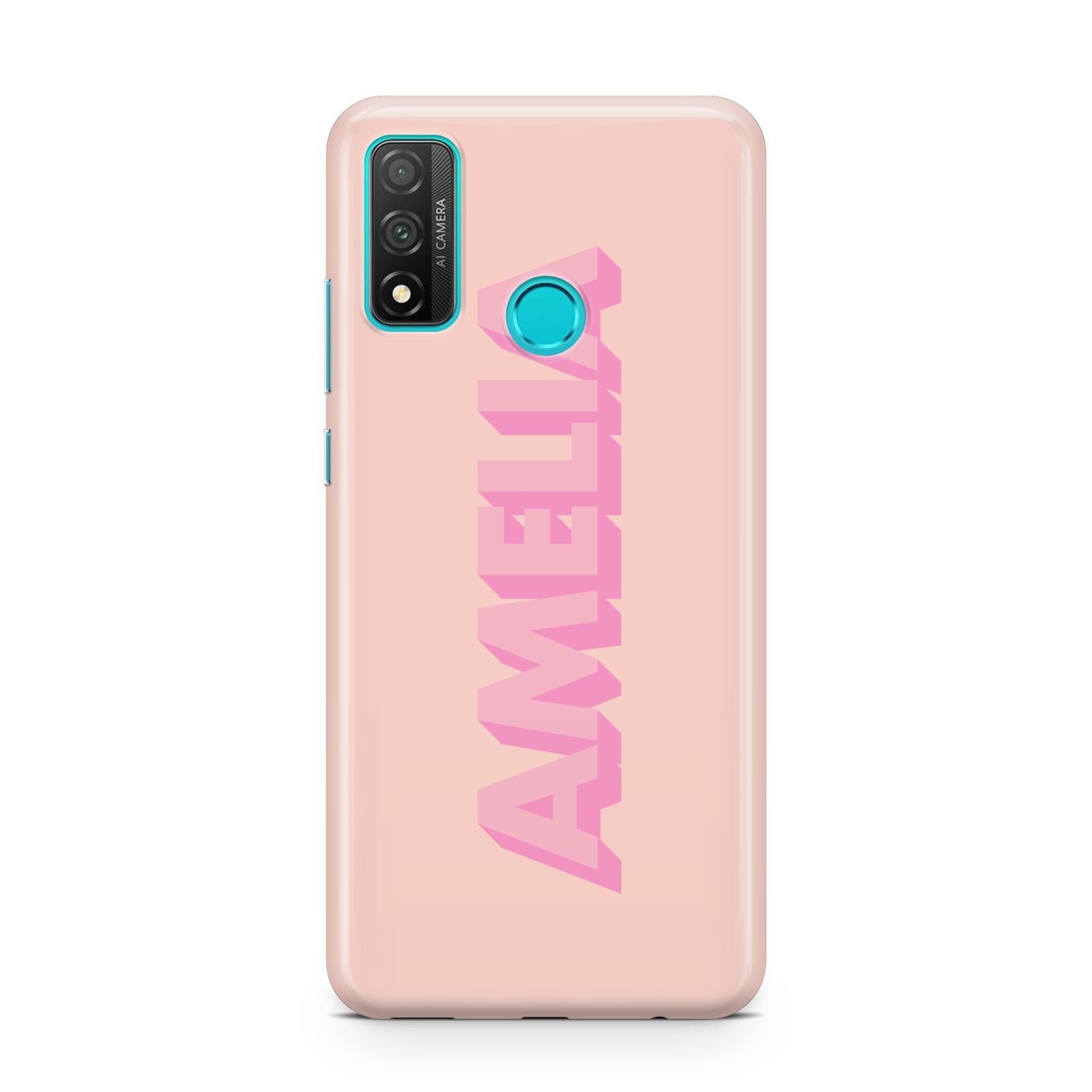 Personalised Peach Pink Name Huawei P Smart 2020