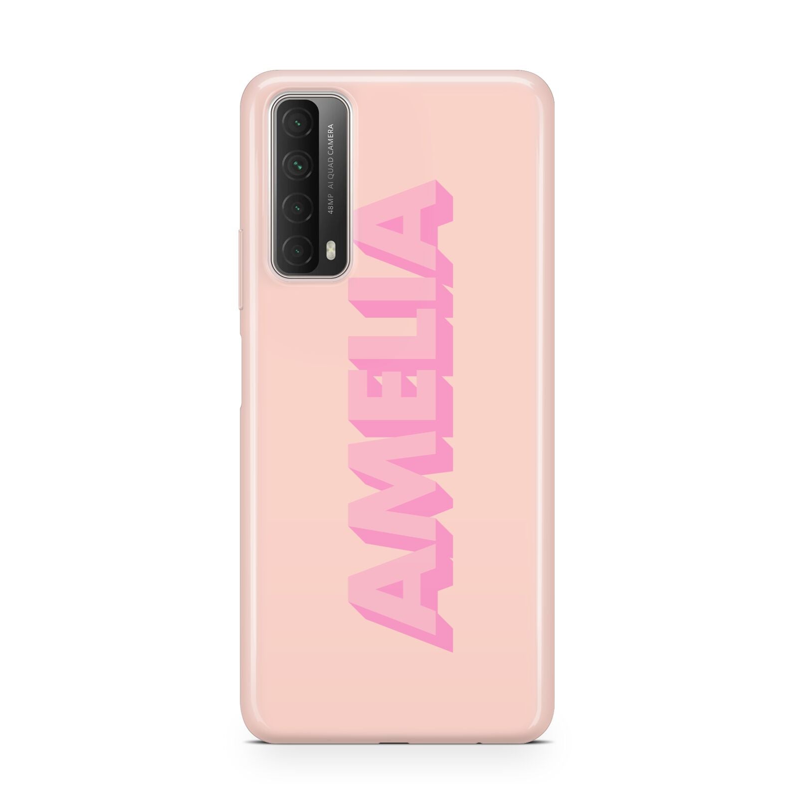 Personalised Peach Pink Name Huawei P Smart 2021