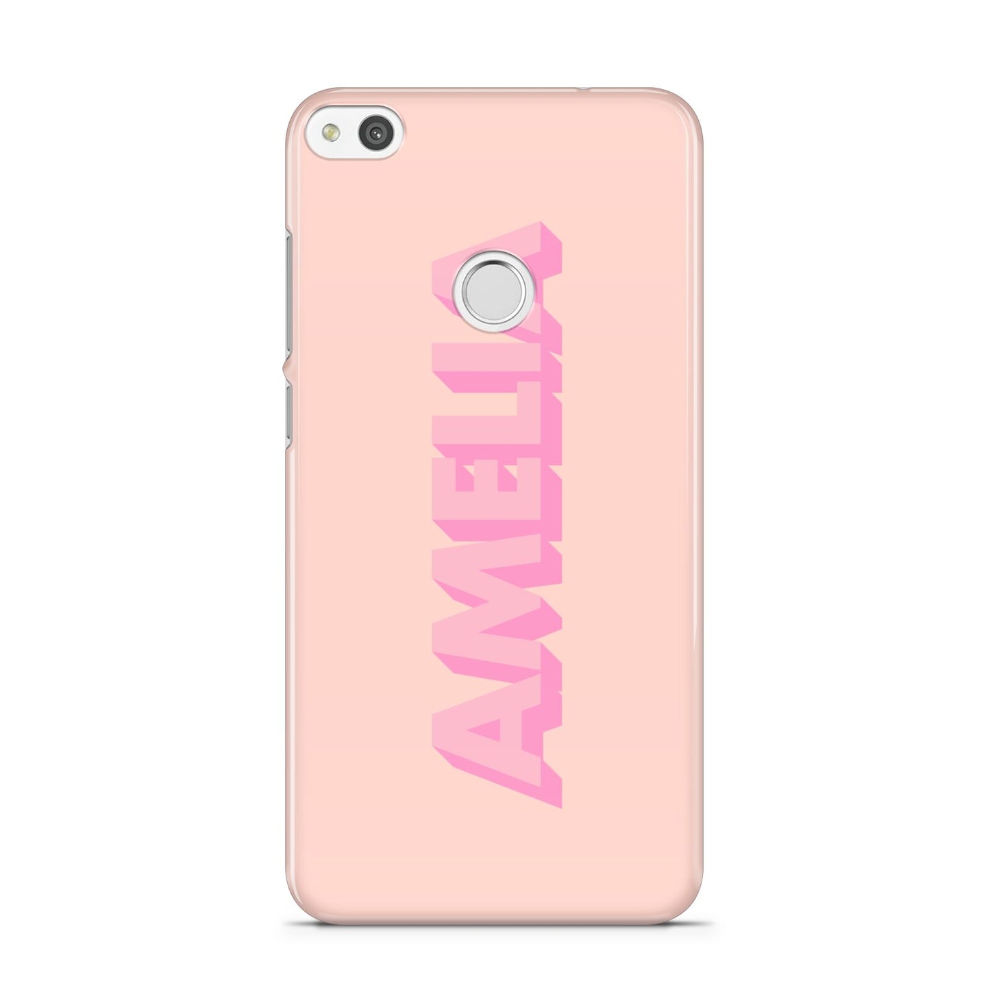 Personalised Peach Pink Name Huawei P8 Lite Case