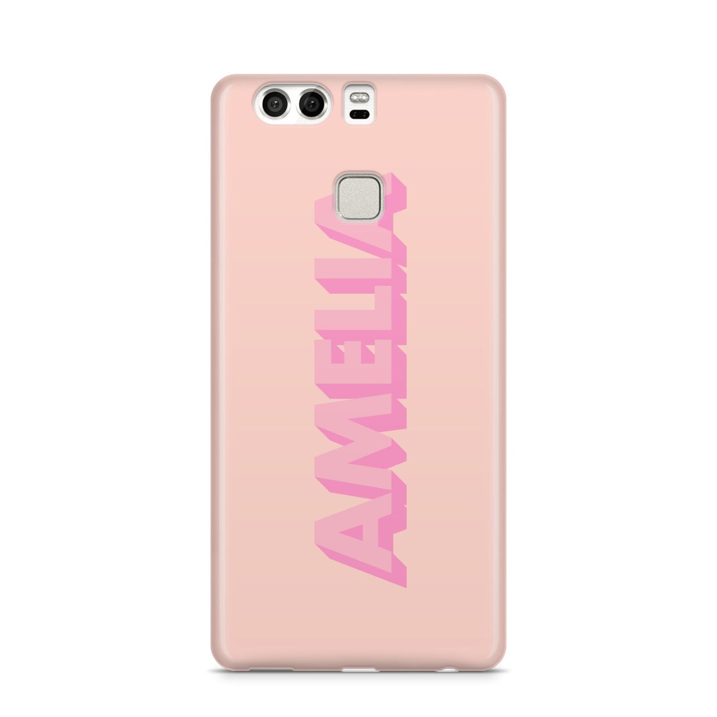 Personalised Peach Pink Name Huawei P9 Case