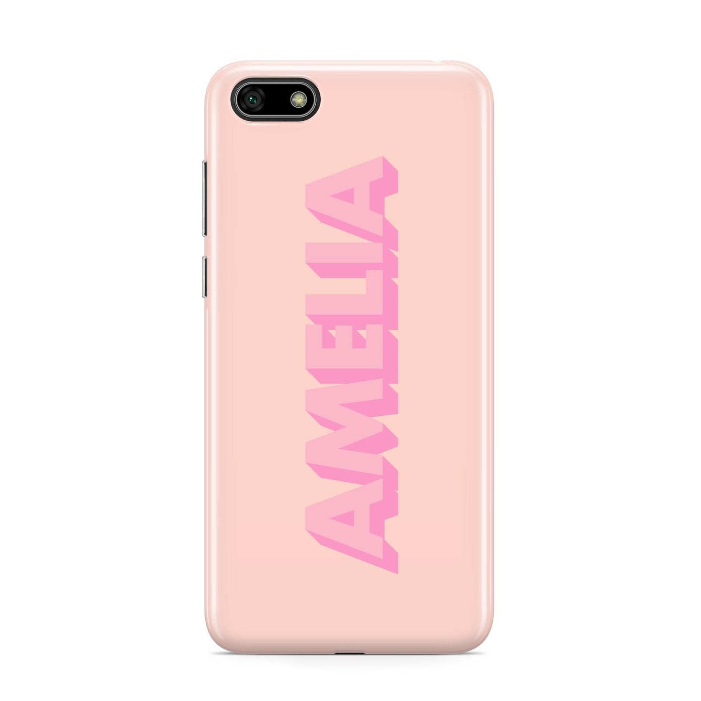 Personalised Peach Pink Name Huawei Y5 Prime 2018 Phone Case