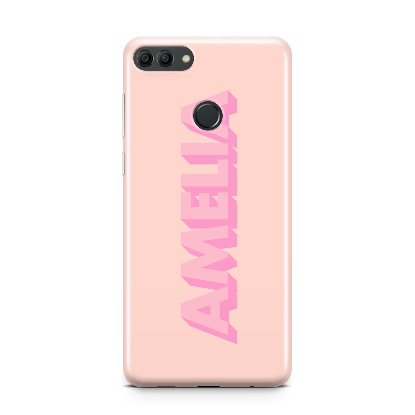 Personalised Peach Pink Name Huawei Y9 2018