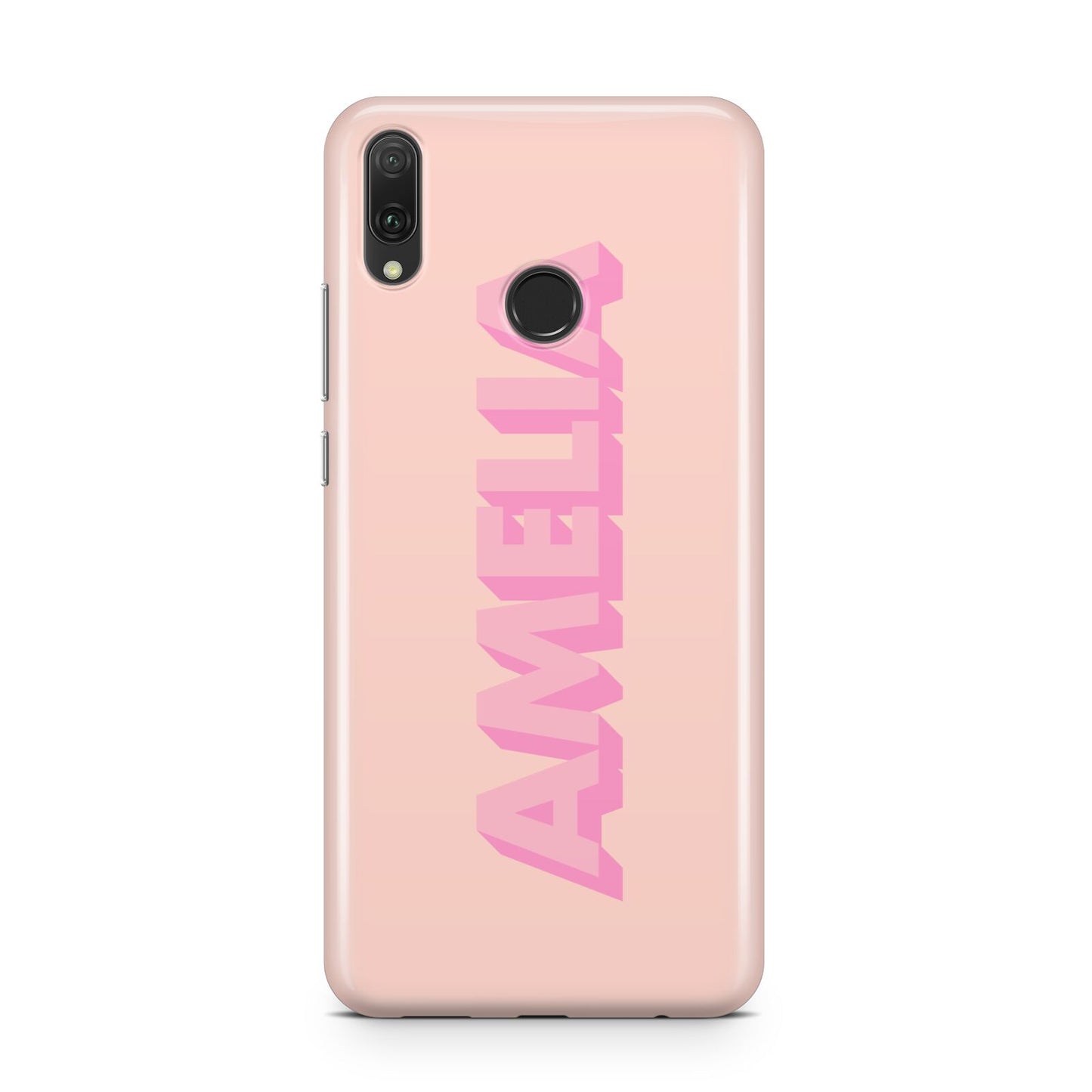 Personalised Peach Pink Name Huawei Y9 2019